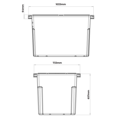 L Blue Rotationally Moulded Tub Rtr B Richmond Rolling Solutions