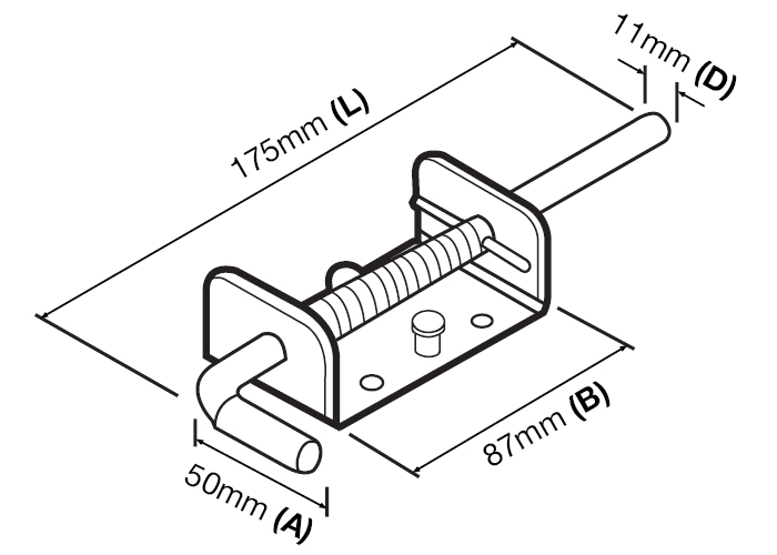 Spring Latch (GTR144) - Richmond Rolling Solutions